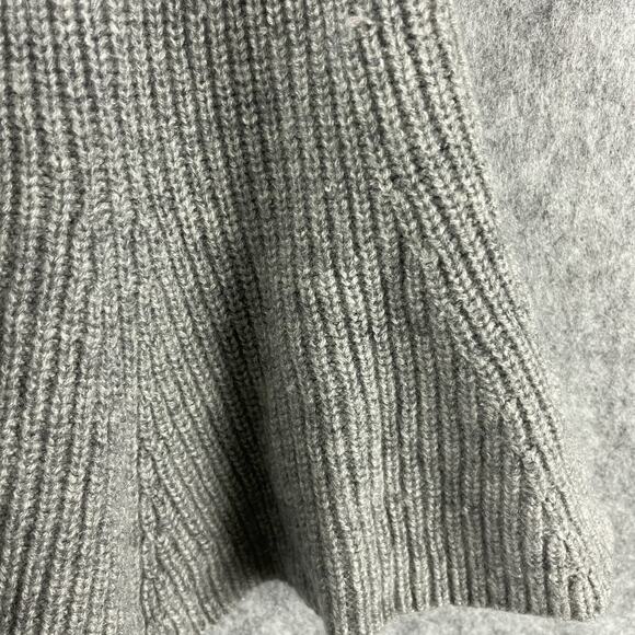 Ann Mashburn Cashmere Sweater Womens Medium Gray Peplum Sleeveless Quiet Luxury - Picture 12 of 14